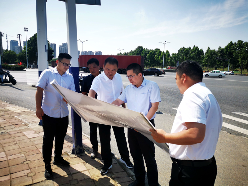 公司黨委書記、董事長錢申春到宿松路快速化改造工程6標(biāo)項(xiàng)目調(diào)研前期工作2